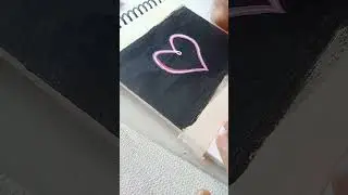 create a pink glow heart💗 if u like pls subscribe my channel 😉#shorts#reels#art