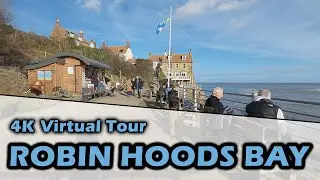 ROBIN HOODS BAY WALKING TOUR 4K - Virtual Walk through Robin Hoods Bay 2024