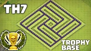 COC TH7 TROPHY BASE 2017