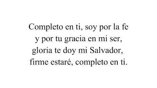 Completo en tí pista congregacional himno