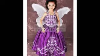 Affordable Orange Flower Girl Dress.flv163