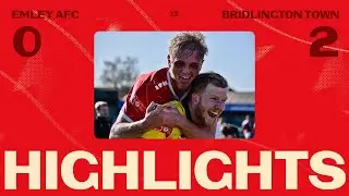 HIGHLIGHTS | Emley AFC 0-2 Bridlington Town