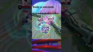 5 VS 5 ❎ 1 VS 5 ✅ BRODY MENGKECE 😎 #shorts #mobilelegends #fatkunbray