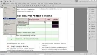 FrameMaker and Word: Resize Table Columns