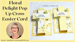Floral Delight Pop Up Cross Easter Card