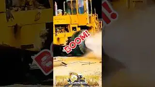 He Hit the Tire with a Hammer&hellip; BOOM! 😱 #heavyequipment