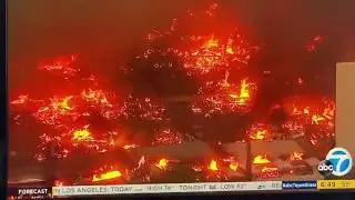 Amazon warehouse on fire in California