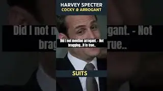 Harvey Specter Being Arrogant and Cocky.| #funny
