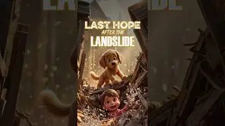 Dog Rescues Baby After Deadly Landslide 😱🌍🐶 #shorts