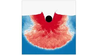 Granular Impact - Shock Wave Propagation (Slow)