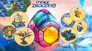 Merge dragons! - 12 - получаем корзину с яйцами драконов, открываем новую область!
