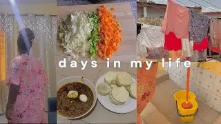 daily life in Ghana |living with my family diaries |cooking, cleaning and taking care of kids