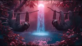 TV Screen Art &ndash; Sloths / Foxes / Giraffes / Frogs