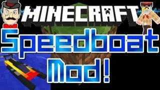 Minecraft Mods - SPEED BOAT Mod ! Radio Control RC Toy Boat !