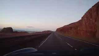 Driving in Scotland - A83 & A82 Campbeltown to Glasgow - day to night, run from the sun...