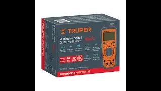 Mult&iacute;metro digital TRUPER ( ECONOMICO)  para mant automotriz con RMS verdadero