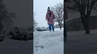 Snow🥶storm in  USA (Try hack in snow storm) #snowfall #america #usa #trending