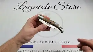 Laguiole Corkscrew Knife Vine Stock Wood Handle