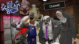 ice scream 8 outwitt Part 2!! Mati meets Boris, Rod and Evil nun Full Gameplay
