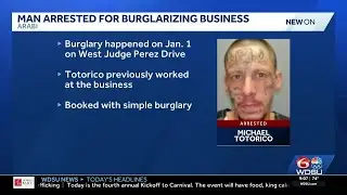 Former employee arrested, accused of burglarizing a business in Arabi