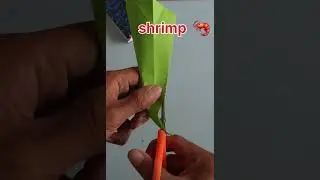 how to make a shrimp from origami paper  part 45 #origami  #papercraft