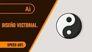 #flatdesign#AdobeIllustrator Adobe Illustrator  - Como hacer el Yin Yang en Adobe Illustrator.