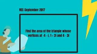 Area of a triangle formed by points in a complex plane - Shoelace Method
