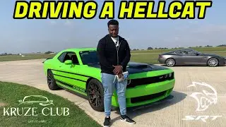 Took a Dodge Challenger SRT Hellcat out on the track!