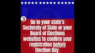 FIVE tips for voters turning 18 by the Election! #vote2024 #voteohio #firsttimevoter