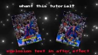 explosion text tutorial in after effect 🤯🔥