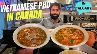 Eating Vietnamese Pho in Canada