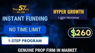The 5%ers Prop Firm  II Hyper Growth Challenge 5ER II Best Prop Firm 2023 II 1 Step Challenge