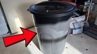 DayGo 32 Gallon Trash Can &ndash; Heavy Duty w/ Lid, Indoor/Outdoor