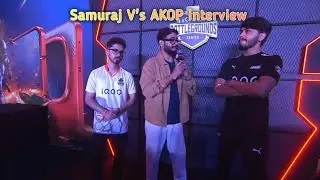Samuraj AKOP 😱interview IQOO LAN Event BGMI 