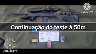 22 WMR - continua&ccedil;&atilde;o do teste &agrave; 50m...
