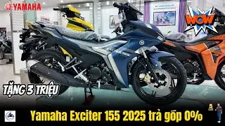 Exciter 155 Cao cấp 2025 XANH XÁM VÀNG ĐEN ▶ Trả góp 0% hoặc tặng 3 triệu 🔴 GIÁ XE MÁY VLOGS