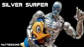 TOY BIZ / Marvel legends SILVER SURFER Series 5 Howard duck action figure review