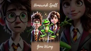 Homework Spell Gone Wrong | #harrypotter #magic #comedy #kidstv #cartoon #animation #ai #marvel #dc