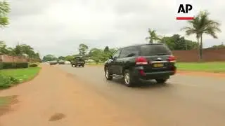 Military motorcade travels through Harare