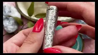 Edwardian English Silver Cigarette Case Pendant #8970