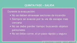 Divisi&oacute;n hilados textilana evacuacion