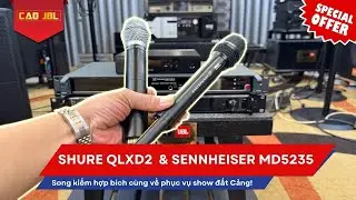 Song kiếm hợp b&iacute;ch &ndash; SHURE QLXD2 & SENNHEISER MD5235 c&ugrave;ng về phục vụ show đất Cảng!