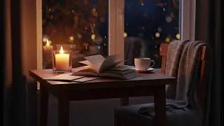 Fireside Jazz on a Cold Winter Night | Crackling Fireplace & Smooth Piano Calm
