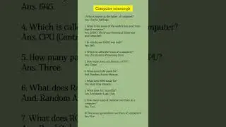 Computer science gk questions and answers #study #learning #gk #viralshorts #youtubeshorts