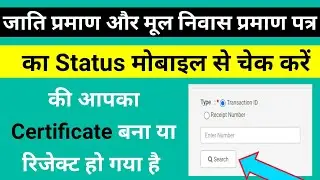 How to check caste certificate verification status?