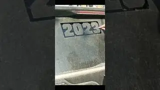 Dirty Car Drawing 2023 | Writing 2023 on Dirty Car Glass window #drawing #typography #caligraphy