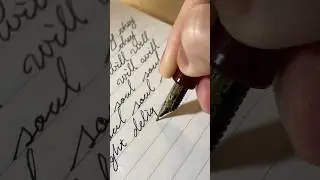 ASMR fountain pen writing #asmr #asmrwriting #closeup #handwriting #cursive #relaxing #fountainpen
