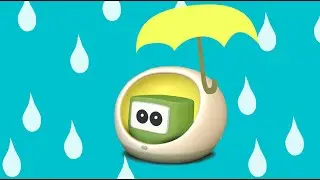 Weather: Animation of Perky Jeff The enthusiastic Smart Speaker Robot
