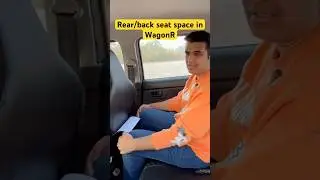 WagonR rear/backseat space in WagonR #ytshort #ytshorts #shorts #youtubeshorts #youtube #wagonr