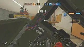 Rainbow Six Siege RANKED 1V3 KNIFE CLUTCH